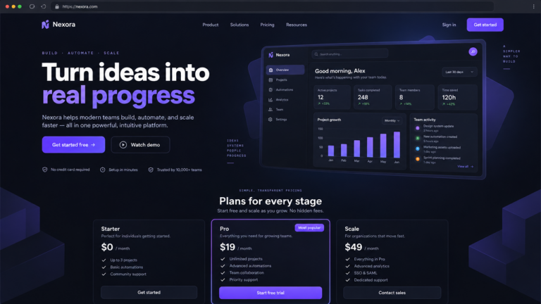Startify — SaaS Launch Page System